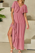 ruffled-v-neck-flutter-sleeve-maxi-dress OhSoStyled - Sophia's Style-9